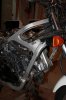 107. End of Day - Front Right Side of Bike - Air Filter Box and Radiators Gone.jpg