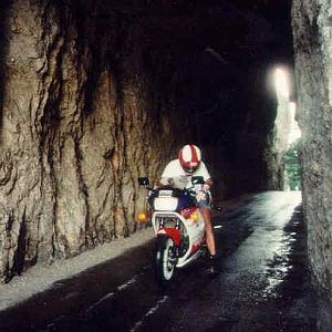 1986 Honda VFR750F Smokey Burnouts at Sturgis 1995
