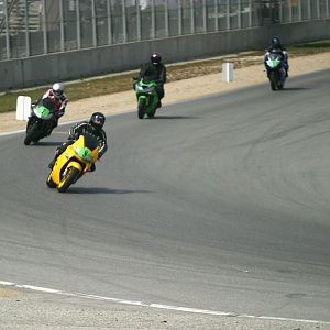my Brother behind me on his cbr954rr