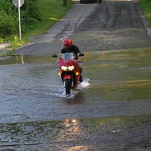 Fording the Creek!