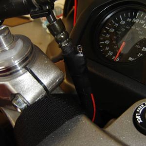 LED taped to clutch line