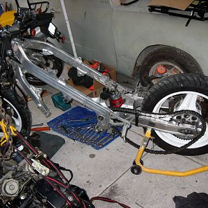 frame changed ready to take motor