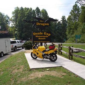 At the Deals Gap Motorcycle Resort