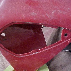 Front Nose being repaired Turn signal