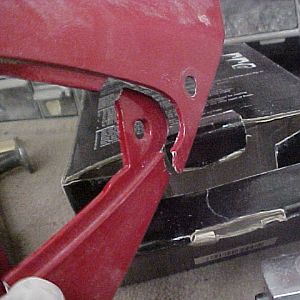 Front Nose being repaired Turn signal