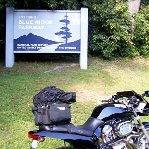 Blue Ridge Parkway entrance in N.C.