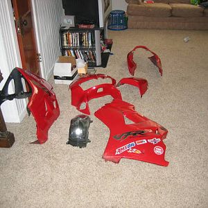 plastic in LR floor