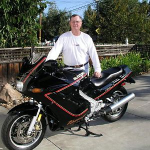 Bob behind 1990 Suzuki Katana 1100