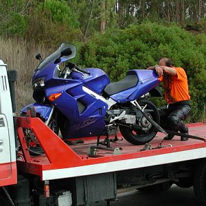 not quite a good day. throttle cable failure