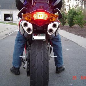 Change of the license plate