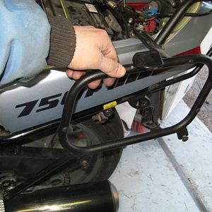 Side case holder five stars for 88-89 vfr