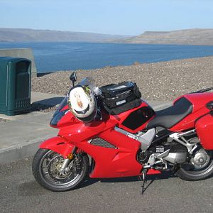 Westbound on I-84 in the Columbia Gorge