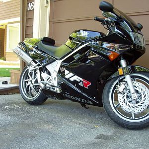 John F.\'s 1992 VFR 750, Calgary, Canada.