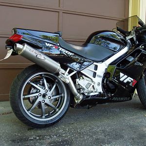 John F.\'s 1992 VFR 750, Calgary, Canada.