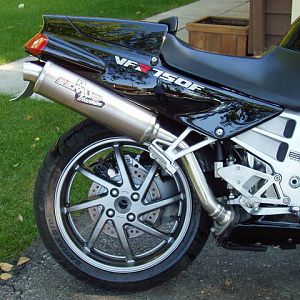 John F.\'s 1992 VFR 750, Calgary, Canada.