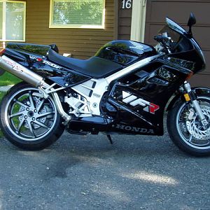 John F.\'s 1992 VFR 750, Calgary, Canada.