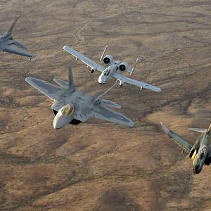 A-10 & F-4G & F16C & FA-22