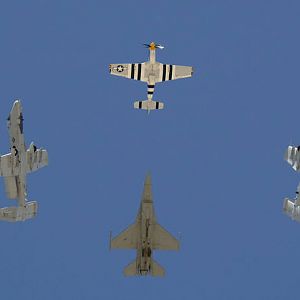 A-10 & F-16C & P-51D