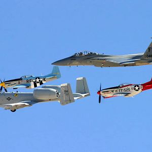 A-10 & F-15 & P-51