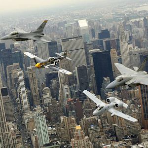 A-10 & F-15 & F-16 & P-51