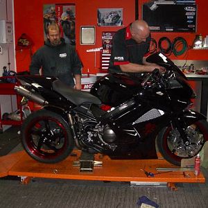 The final touches in the workshop