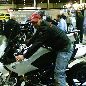 Reg on BMW at CW show