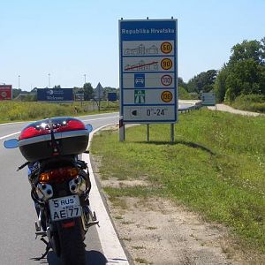 Entering Crovatia