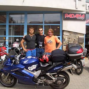 Brno after the chaine and oil change on VFR
