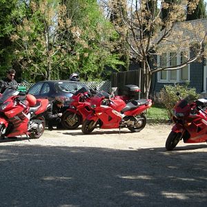 Outside Reggies house