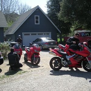 Outside Reggies house