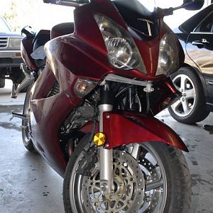 The VFR covered in wax...