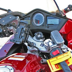 Zumo 550 mount, radar detector mount