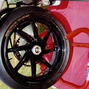 Rear wheel view