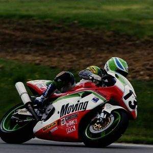Aaron slight on his first WSB ride