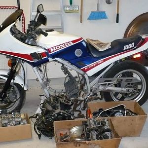 My VF1000F as bought, boxes and all!