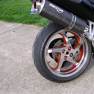 polished and painted my rims for this season