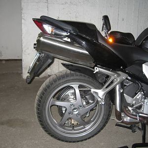 Topbox & pannier mounts removed