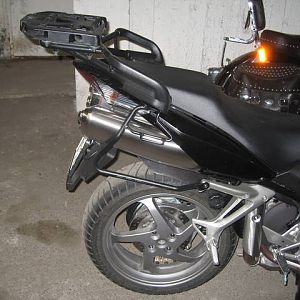 Topbox & pannier mounts still on bike