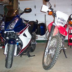 '07 VFR800A RWB and '08 Honda CRF230L