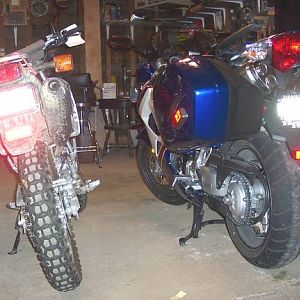'07 VFR800A RWB and '08 Honda CRF230L