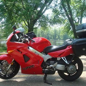 My bike on the river