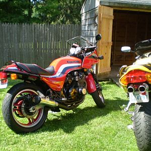 my  2000 viffer & my 83 gpz 750