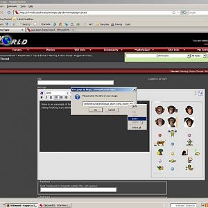 Requester for inserting image into post