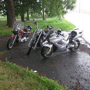 Waiting out the rain