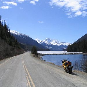 Duffy lake half frozen