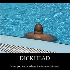 Motivational guy in the pool