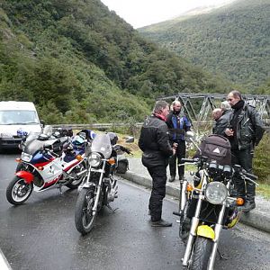 A beer at the gates of haast