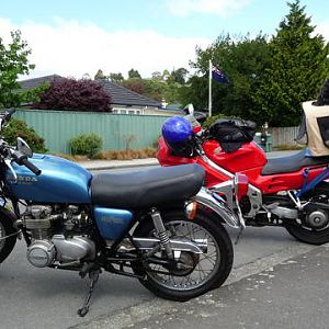 Me plus friends CB500 and friends dog