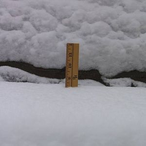 Snowfall on April 5, 2009