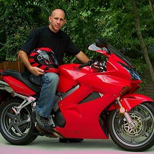 Mike on bike